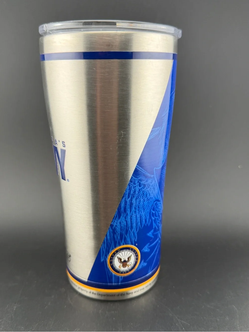 Tervis Traveler stainless steel tumbler 20oz America’s Navy w/slider Lid